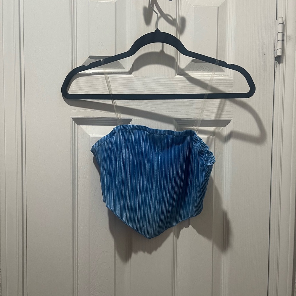 Blue Women's Crop Top